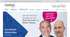 Desktop Screenshot of geistlich-pharma.com